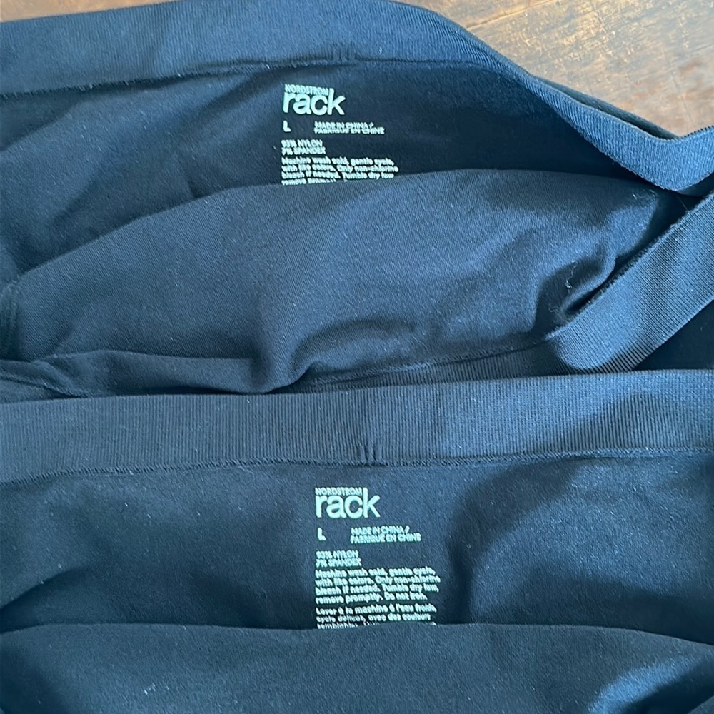 Pair Nordstrom Rack Black Bikini Panties Size Large